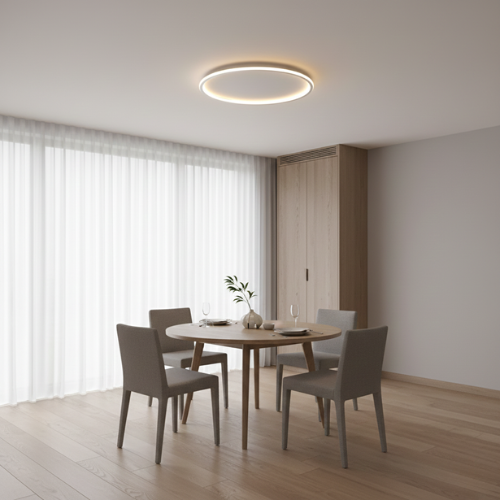 Lámpara de techo redonda empotrada | Moderna